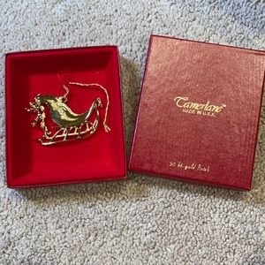 24 kt. Gold Finish CAMERLANE ornament Made in The USA